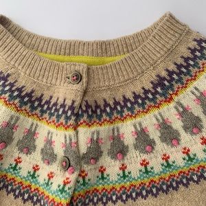 Mini Boden girls bunny cardi